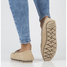 Kožne mokasinke Filippo DP3613 / 22 Bež 2