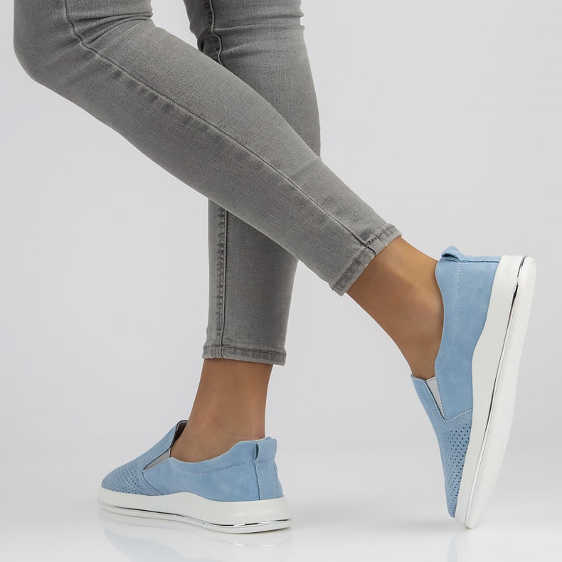 Kožne cipele Filippo DP3622 / 22 Bl plave plava 1