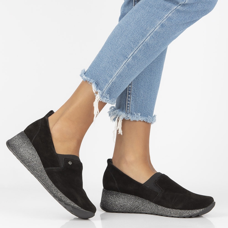 Kožne tenisice Filippo DP1500 / 22 Bk crne crna 1