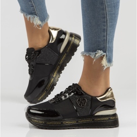 Kožne tenisice Filippo DP3688 / 22 Bk crne crna 1