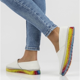 Kožne cipele Filippo DP1213 / 22 Wh bijele bijela 1