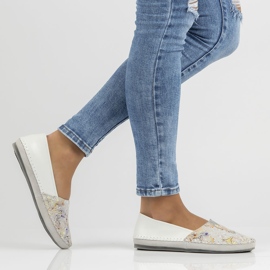 Kožne cipele Filippo DP031 / 22 Wh Yl bijela žuta boja 1