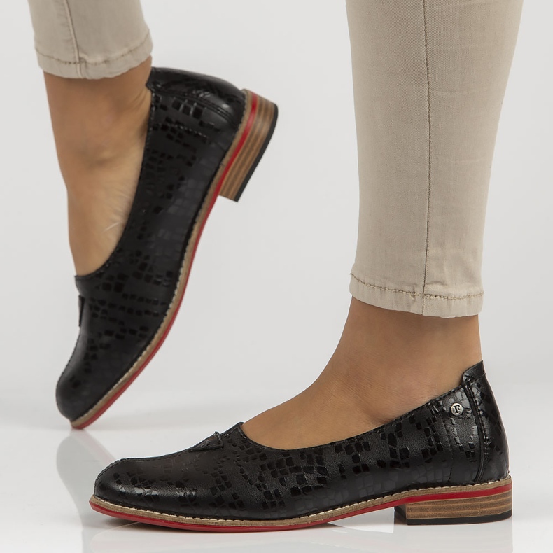 Kožne cipele Filippo DP3545 / 22 Bk crne crna 1