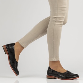 Kožne cipele Filippo DP3545 / 22 Bk crne crna 2