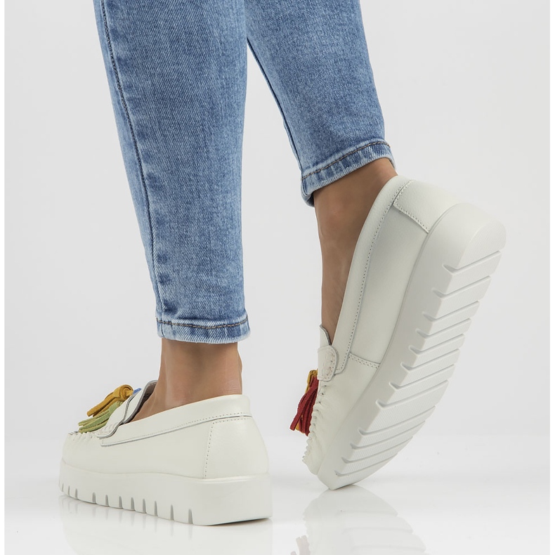 Kožne cipele Filippo DP3535 / 22 Wh bijele bijela 1