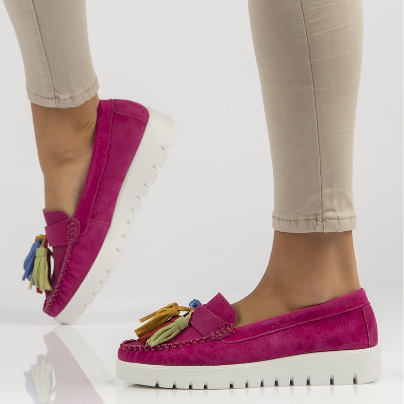 Kožne cipele Filippo DP3535 / 22 Fh roze ružičasta 1