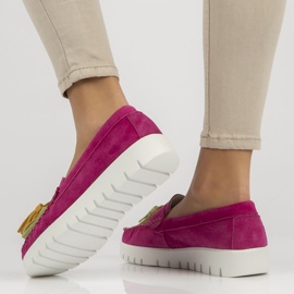 Kožne cipele Filippo DP3535 / 22 Fh roze ružičasta 2