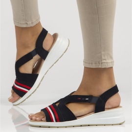 Kožne sandale Filippo DS3500 / 22 Nv tamnoplave tamnoplava 1