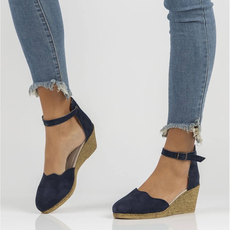 Kožne sandale Filippo DS1394 / 22 Nv tamnoplave mornarsko plava 2