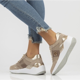 Kožne tenisice Filippo DP3553 / 22 Bež 2