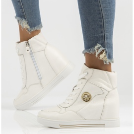 Kožne tenisice Filippo DBT3552 / 22 Wh bijele bijela 1