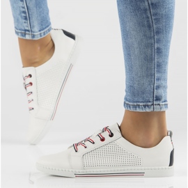 Kožne cipele Filippo DP008 / 22 Wh bijele bijela 2