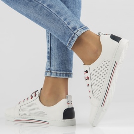 Kožne cipele Filippo DP008 / 22 Wh bijele bijela 1