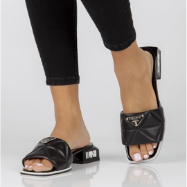 Kožne papuče Filippo DK3905 / 22 Bk crne crna 1