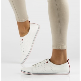 Kožne cipele Filippo DP073 / 22 Wh bijele bijela 1