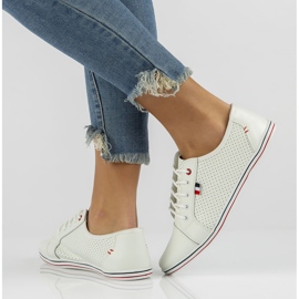 Kožne cipele Filippo DP009 / 22 Wh bijele bijela 1