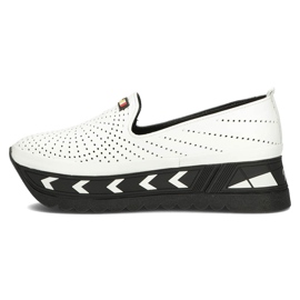 Kožne cipele Filippo DP3906 / 22 Wh bijele bijela 2