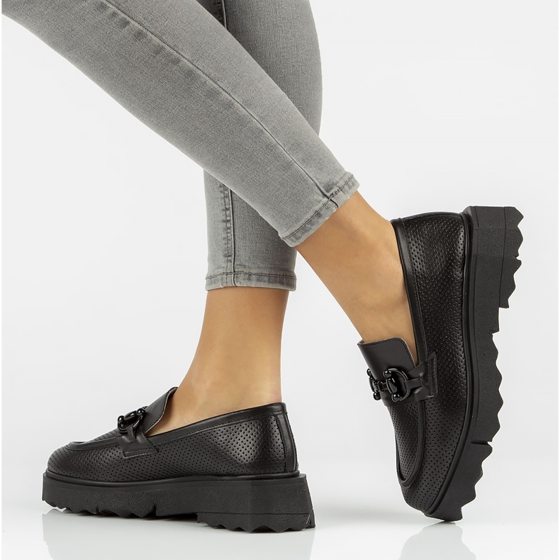 Kožne cipele Filippo DP3910 / 22 Bk crne crna 2