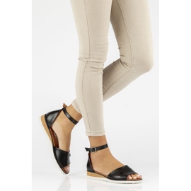 Kožne sandale Filippo DS3914 / 22 Bk crne crna 1