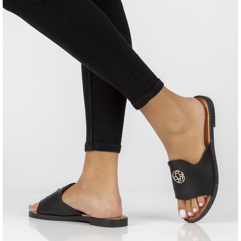 Filippo DK3668 / 22 Bk crne papuče crna 1