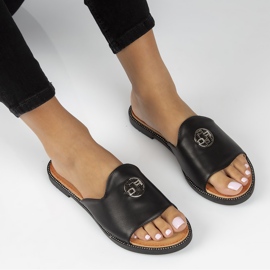 Filippo DK3668 / 22 Bk crne papuče crna 2