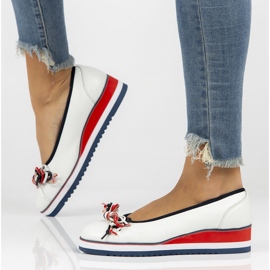 Kožne balerinke Filippo DP2159 / 22 Wh bijele bijela 1