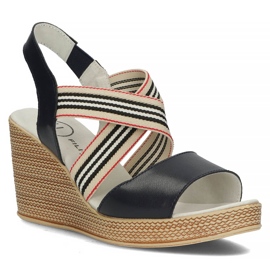 Kožne sandale Filippo DS3520 / 22 Nv tamnoplave mornarsko plava 1