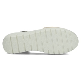 Kožne sandale Filippo DS3501 / 22 Go Bk zlatne crna zlatni 1