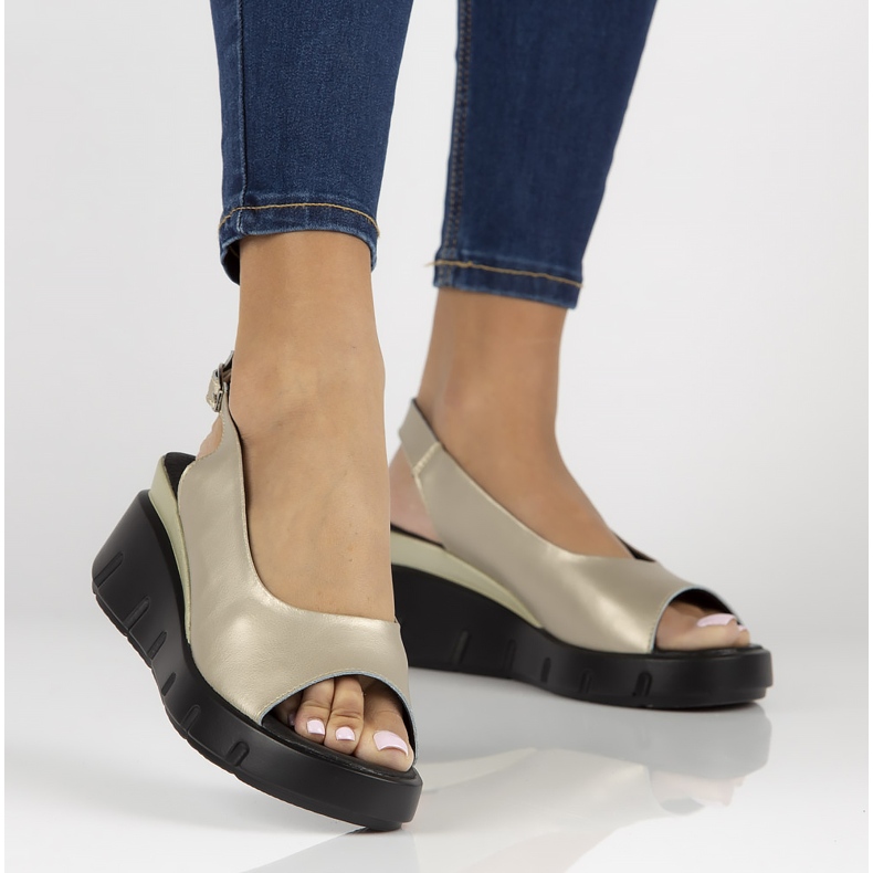 Kožne sandale Filippo DS3595 / 22 Go zlatne zlatna 2