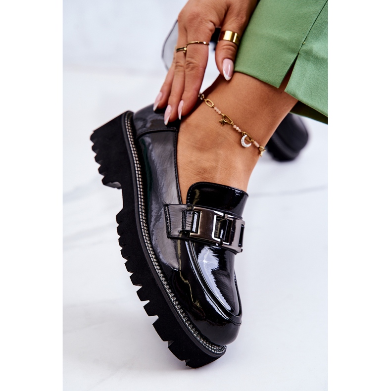 S.Barski Lakirane kožne cipele u crnoj boji Corine 1