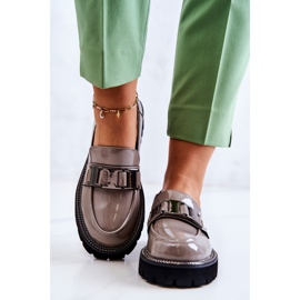 S.Barski Cipele od lakirane kože Grey Corine siva 2