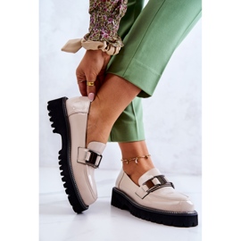 S.Barski Lakirane kožne cipele svijetlobež Corine 2