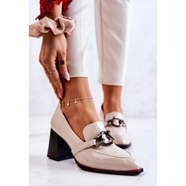 S.Barski Elegantne pumpice na bež Callim stupu 1