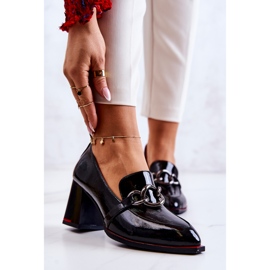 S.Barski Elegantne pumpice na crnom Callimu crna 1