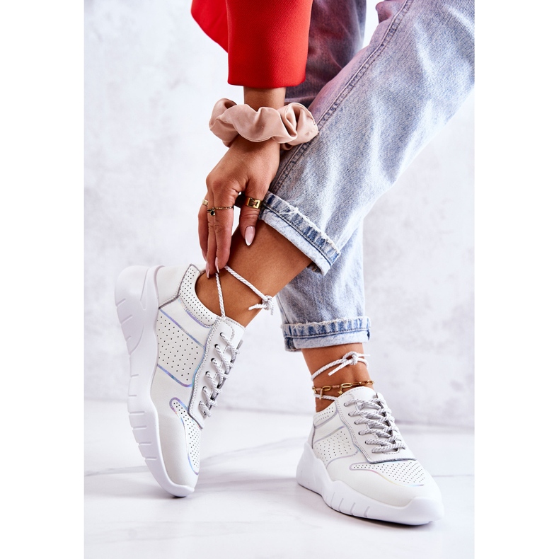 S.Barski Klasične ženske tenisice bijele Carly bijela 2