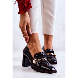 S.Barski Lakirane trendi crne Jenice cipele crna 1