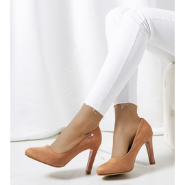 Ružičaste pumpe na Blair štikli višebojan ružičasta 1