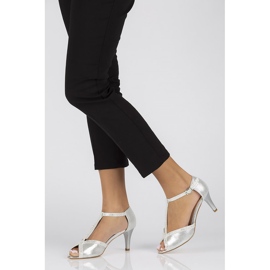 Filippo DS1360 / 22 Si srebrne sandale srebro 1