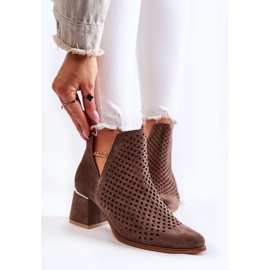 Lewski Shoes Antilop ažurne čizme Lewski cipele 3165 zemljani velur raznobojna 1