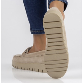 Kožne mokasinke Filippo DP3334 / 22 Bež 2