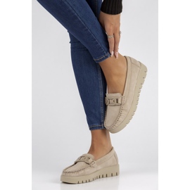 Kožne mokasinke Filippo DP3334 / 22 Bež 1