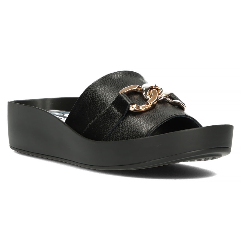 Kožne papuče Filippo DK3590 / 22 Bk crne crna 3