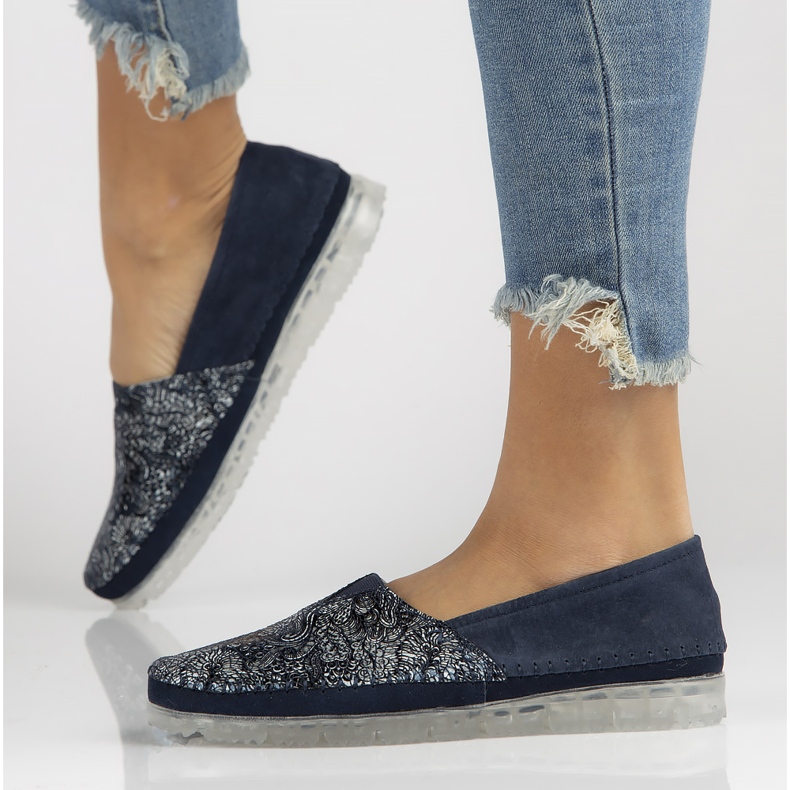 Kožne cipele Filippo DP2147 / 22 Nv tamnoplave mornarsko plava 1