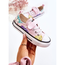 PA1 Dječje tenisice Pink Buster s printom od tkanine ružičasta 1