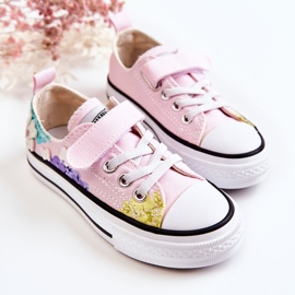 PA1 Dječje tenisice Pink Buster s printom od tkanine ružičasta 2