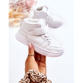 PA1 Dječje visoke sportske cipele White Berty bijela 1