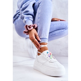 PS1 Ženske vezane sportske tenisice bijele Manila bijela 1