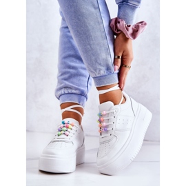 PS1 Ženske vezane sportske tenisice bijele Manila bijela 2