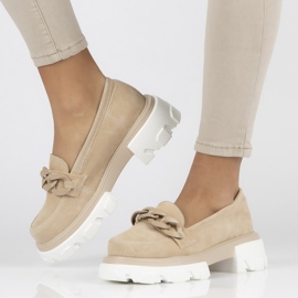 Kožne cipele Filippo DP3718 / 22 Bež 1