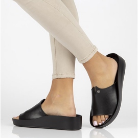 Kožne papuče Filippo DK2059 / 22 Bk crne crna 2